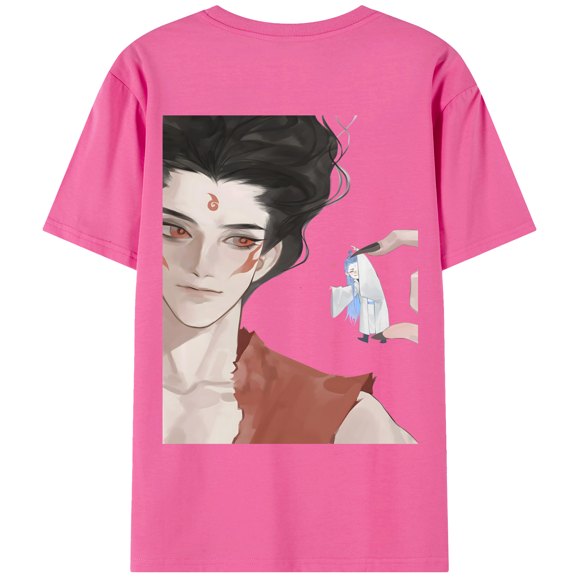 （画像用） Ne Zha 2 ナタ 魔童の大暴れ レディース半袖Tシャツ(バックプリント)